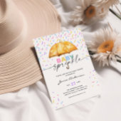 Invitation Baby shower parapluie pour bébés