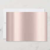 Invitation Baby shower Parties scintillant Rose Ours doux Gar (Dos)