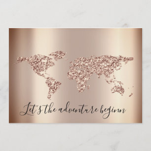 Invitation Baby shower Parties scintillant Rose Pieds World G