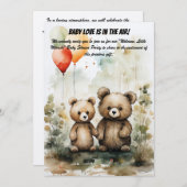 Invitation baby shower Party (Devant / Derrière)