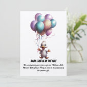 Invitation baby shower Party (Debout devant)