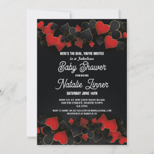 Invitation Baby shower Party Las Vegas Casino Royale Invitati