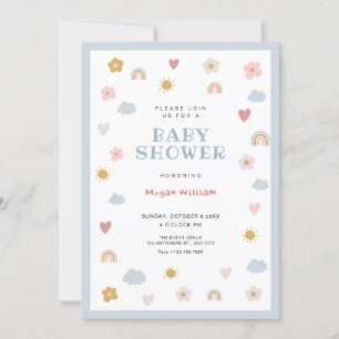 Invitation Baby shower Pastel