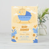 Invitation Baby shower Pastel (Debout devant)