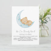 Invitation Baby-Shower Pastel à Ballons (Debout devant)