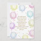 Invitation Baby shower Pastel Balloons (Dos)