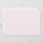 Invitation Baby shower pastel crème rose (Dos)