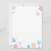 Invitation Baby shower Pastel Little Mermaid (Dos)