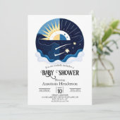 Invitation Baby shower Pastel Magic Stars (Debout devant)