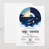 Invitation Baby shower Pastel Magic Stars (Devant / Derrière)