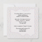 Invitation Baby Shower Pastel Points Ronds (Devant)