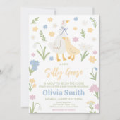 Invitation Baby shower Pastel Silly Goose (Devant)
