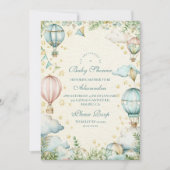 Invitation Baby shower Pastel Sky Adventure (Devant)