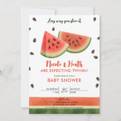 Invitation Baby Shower Pastèque de quelque manière que vous l (Devant)