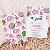 Invitation Baby Shower Pastèque Rose