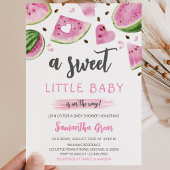 Invitation Baby Shower Pastèque Rose