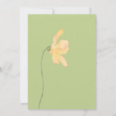 Invitation Baby Shower Patch de Chou Local Vert (Dos)