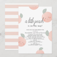 Baby shower Peaches & Cream Cute Kawaii par Mail