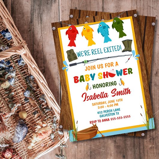 Invitation Baby Shower Pêche Editable 