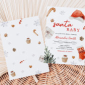 Invitation Baby shower père Noël