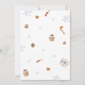 Invitation Baby shower père Noël (Dos)