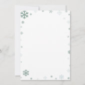 Invitation Baby shower Père Noël de Noël (Dos)