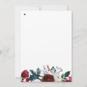 Invitation Baby shower Père Noël rouge Noël (Dos)