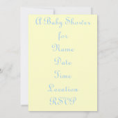 Invitation Baby shower personnalisable (Dos)