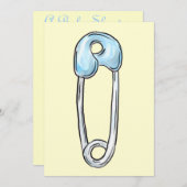 Invitation Baby shower personnalisable (Devant / Derrière)