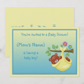 Invitation Baby shower personnalisable (Devant / Derrière)