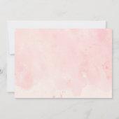 Invitation baby shower personnalisé de Bunny Rabbit d'aquarel (Dos)