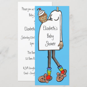 Invitation Baby shower personnalisé Moyen ton de peau