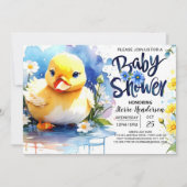 Invitation Baby shower personnalisé Quacking Duck (Devant)
