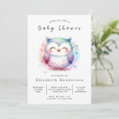Invitation Baby shower personnalisé unique (Debout devant)