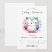Invitation Baby shower personnalisé unique (Devant / Derrière)