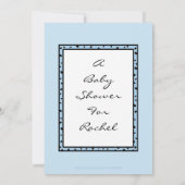 Invitation Baby shower personnalisée (Dos)