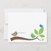 Invitation Baby shower personnalisée Trois petits  (Dos)