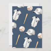 Invitation Baby shower personnel de base-ball Rookie (Dos)