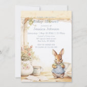 Invitation Baby shower Peter Rabbit (Devant)