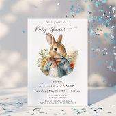 Invitation Baby shower Peter Rabbit