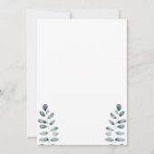 Invitation Baby shower petit agneau (Dos)