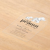 Invitation Baby shower petit arachide éléphant (Poser)