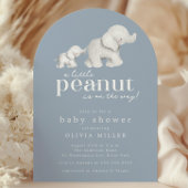 Invitation Baby shower petit arachide éléphant