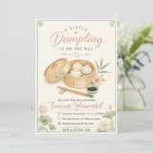 Invitation Baby Shower Petit Bouddha (Debout devant)