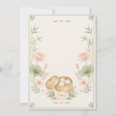 Invitation Baby Shower Petit Bouddha (Dos)