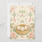 Invitation Baby Shower Petit Bouddha (Dos)