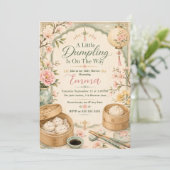 Invitation Baby Shower Petit Bouddha (Debout devant)