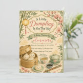 Invitation Baby Shower Petit Bouddha (Debout devant)