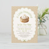 Invitation Baby Shower Petit Boulet (Debout devant)