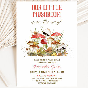 Invitation Baby Shower Petit Champignon